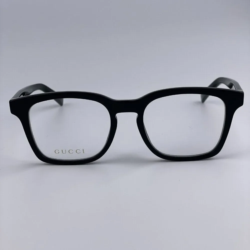SALE! NEW GUCCI WEB GG0457O 005 Black Gold Square Women Eyeglasses